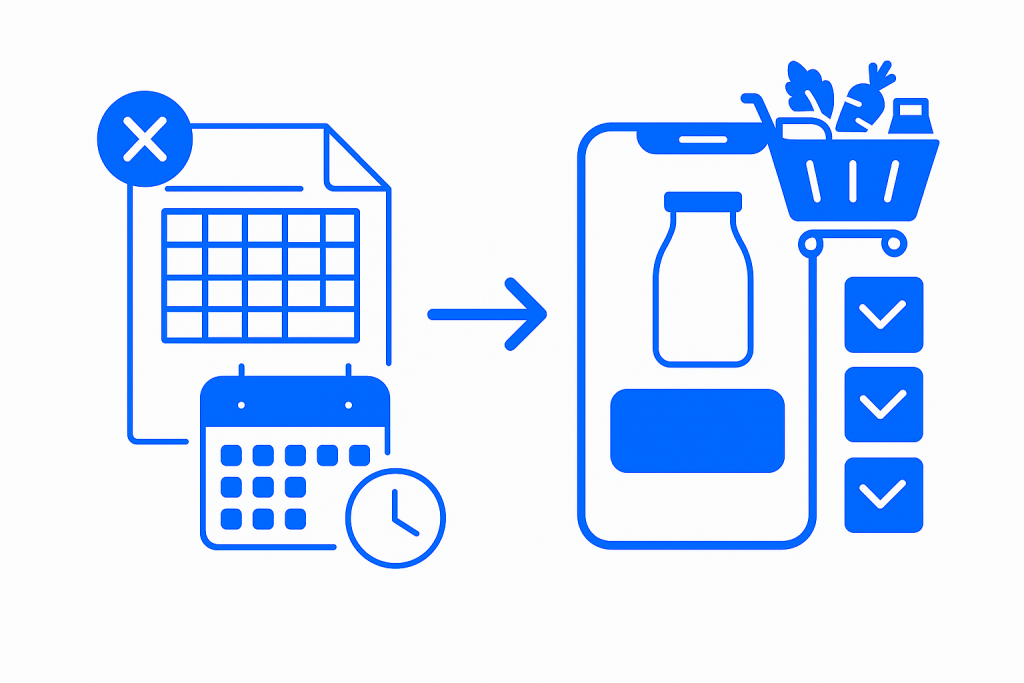 Milk delivery software vs Manual Tracking